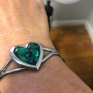 Vintage heart cuff bracelet